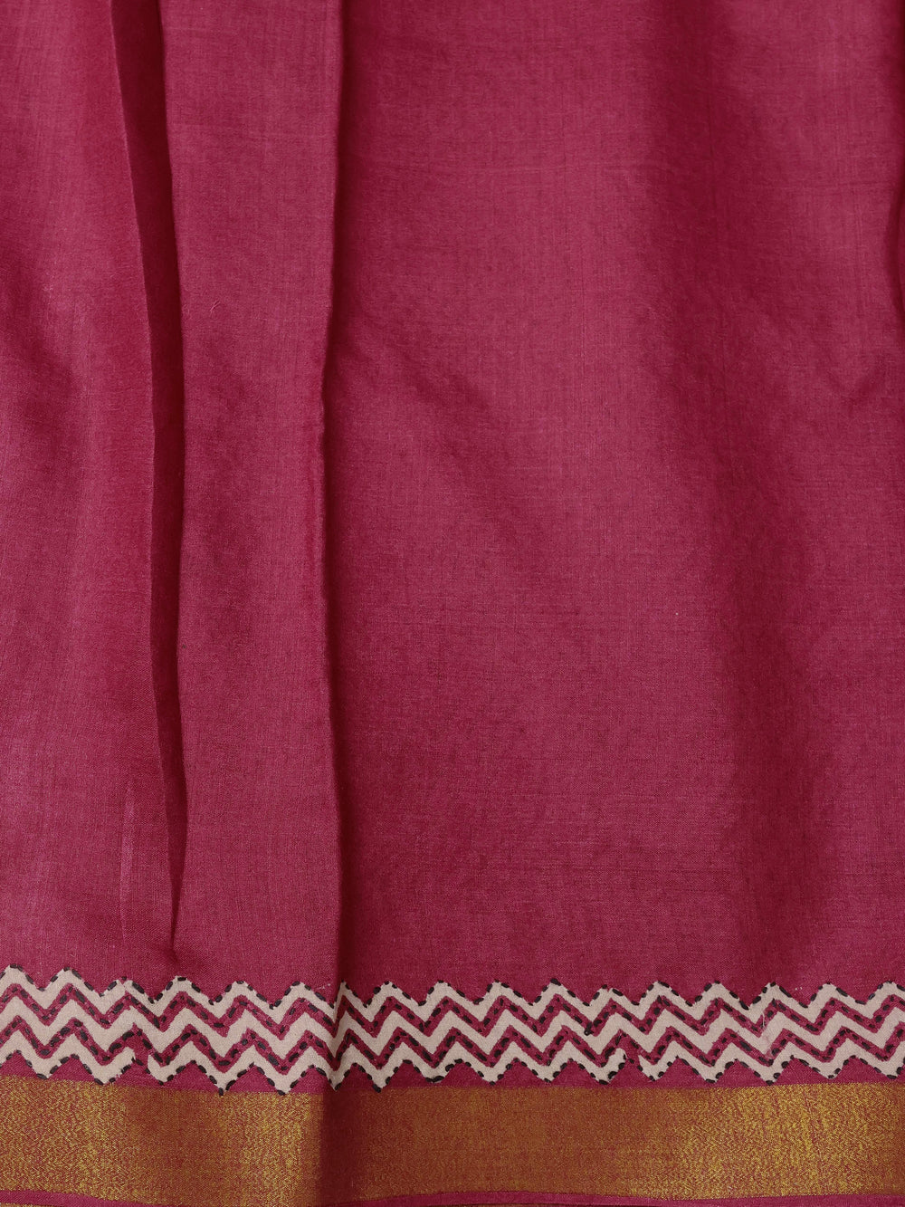Red Pure Tussar Silk Kantha Embroidery Saree