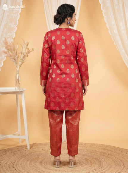 Red Silk Salwar Suits