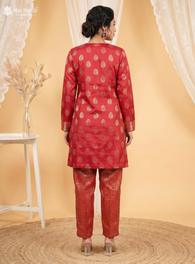 Red Silk Salwar Suits
