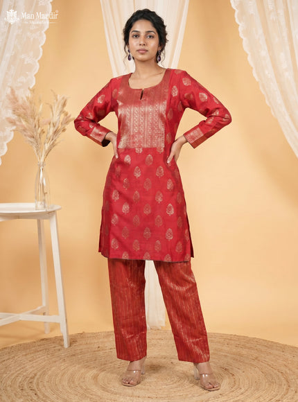 Red Silk Salwar Suits