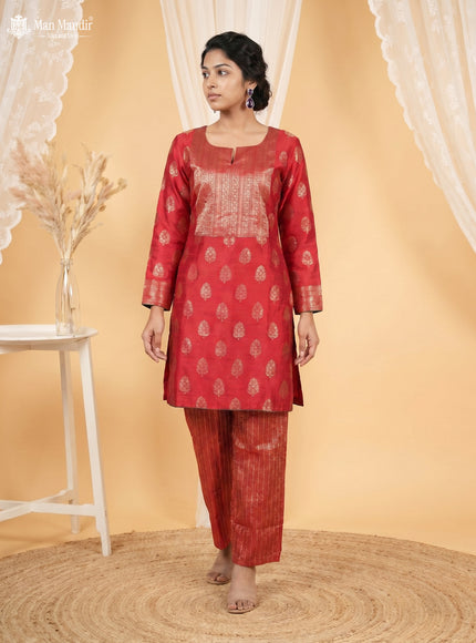Red Silk Salwar Suits