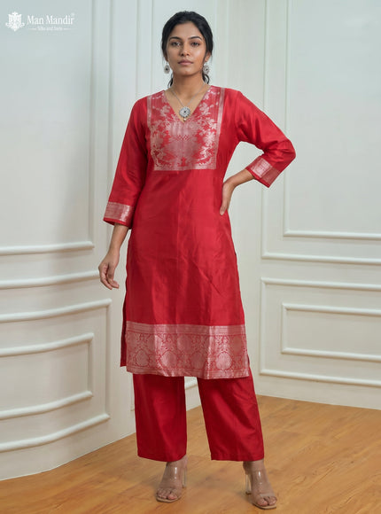 Red Silk Salwar Suits