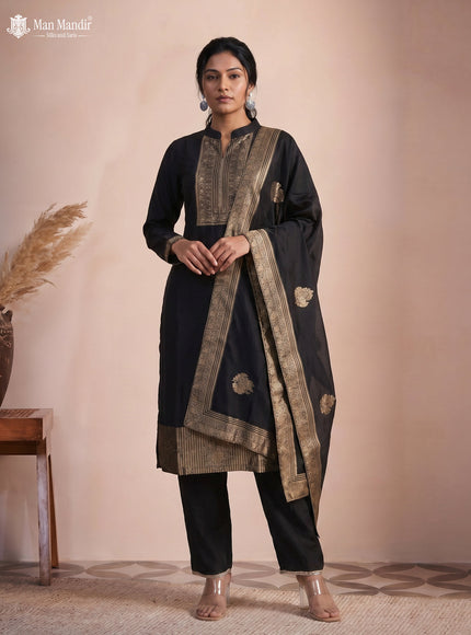 Black Silk Salwar Suits
