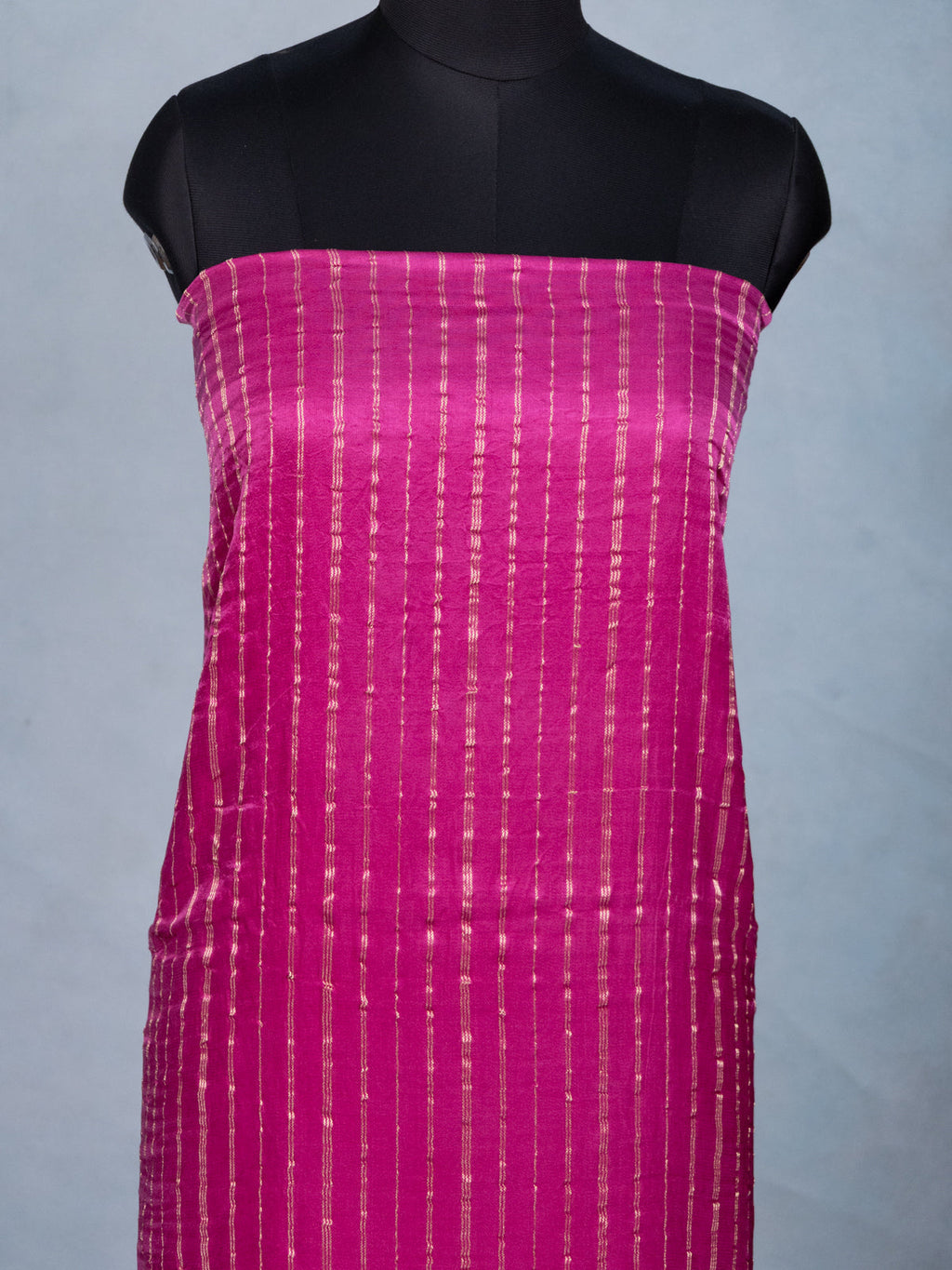 Pink & Red Gajji Unstitched