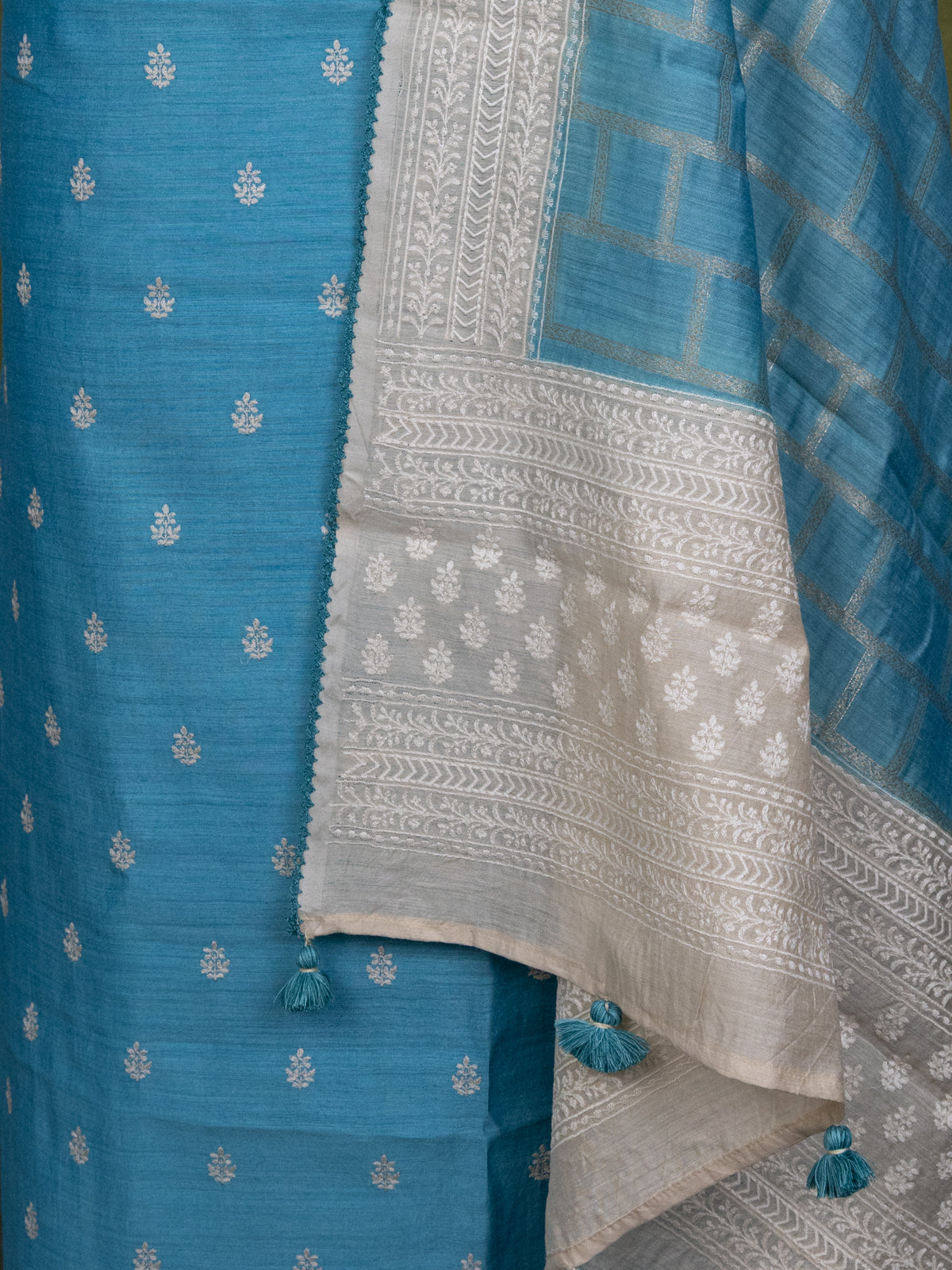 BlueTussar Unstitched Suit