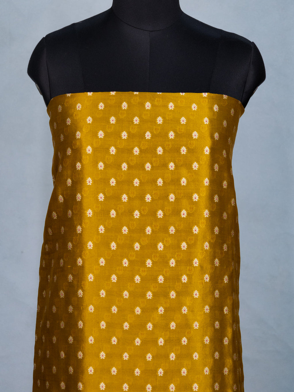 Golden Mustard Raw Silk Unstitched Suit