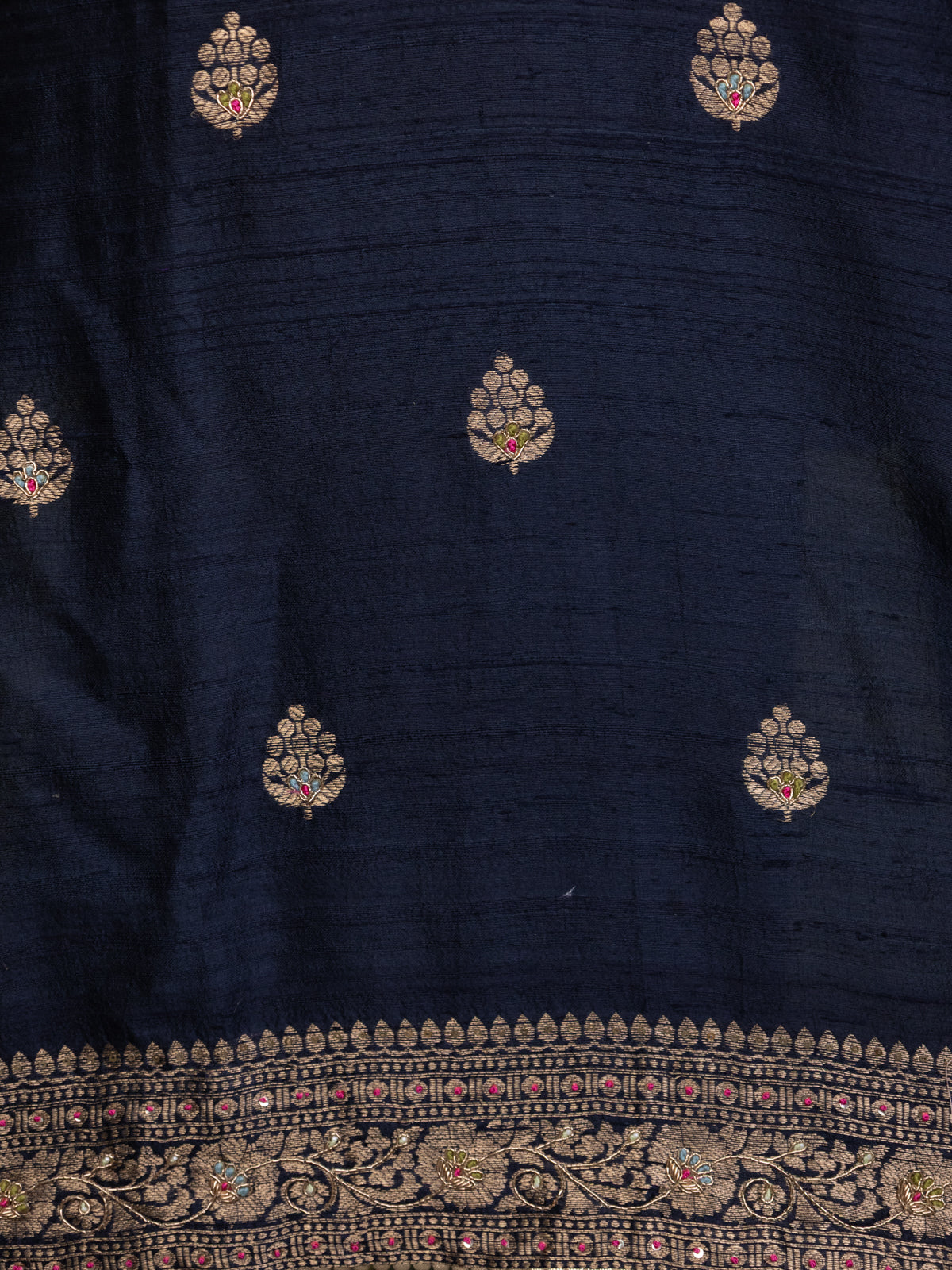 Elephant Grey Raw Silk Semi-Stitched Suit