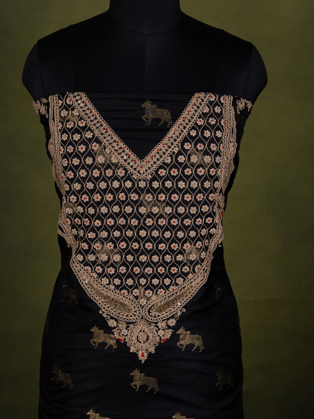 Black Silk Unstitched Suit