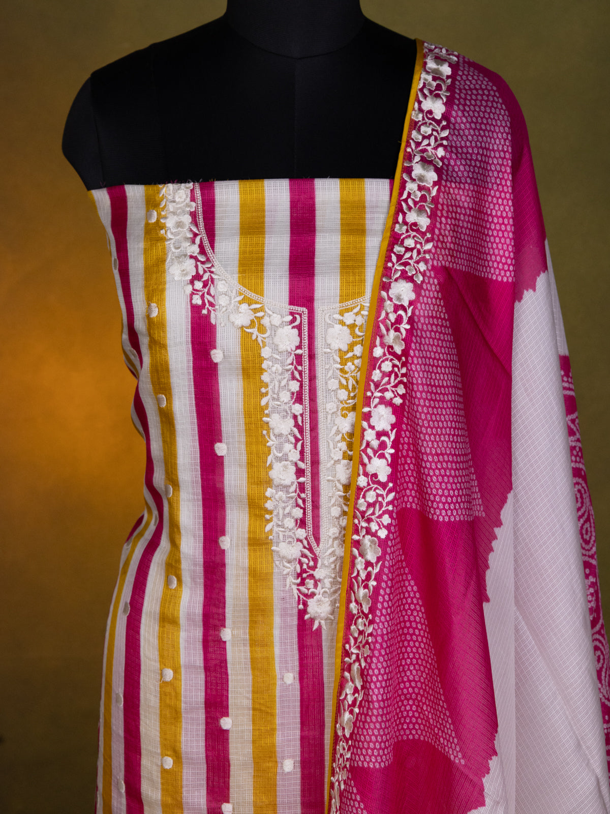 Multicolour Kota Unstitched Suit