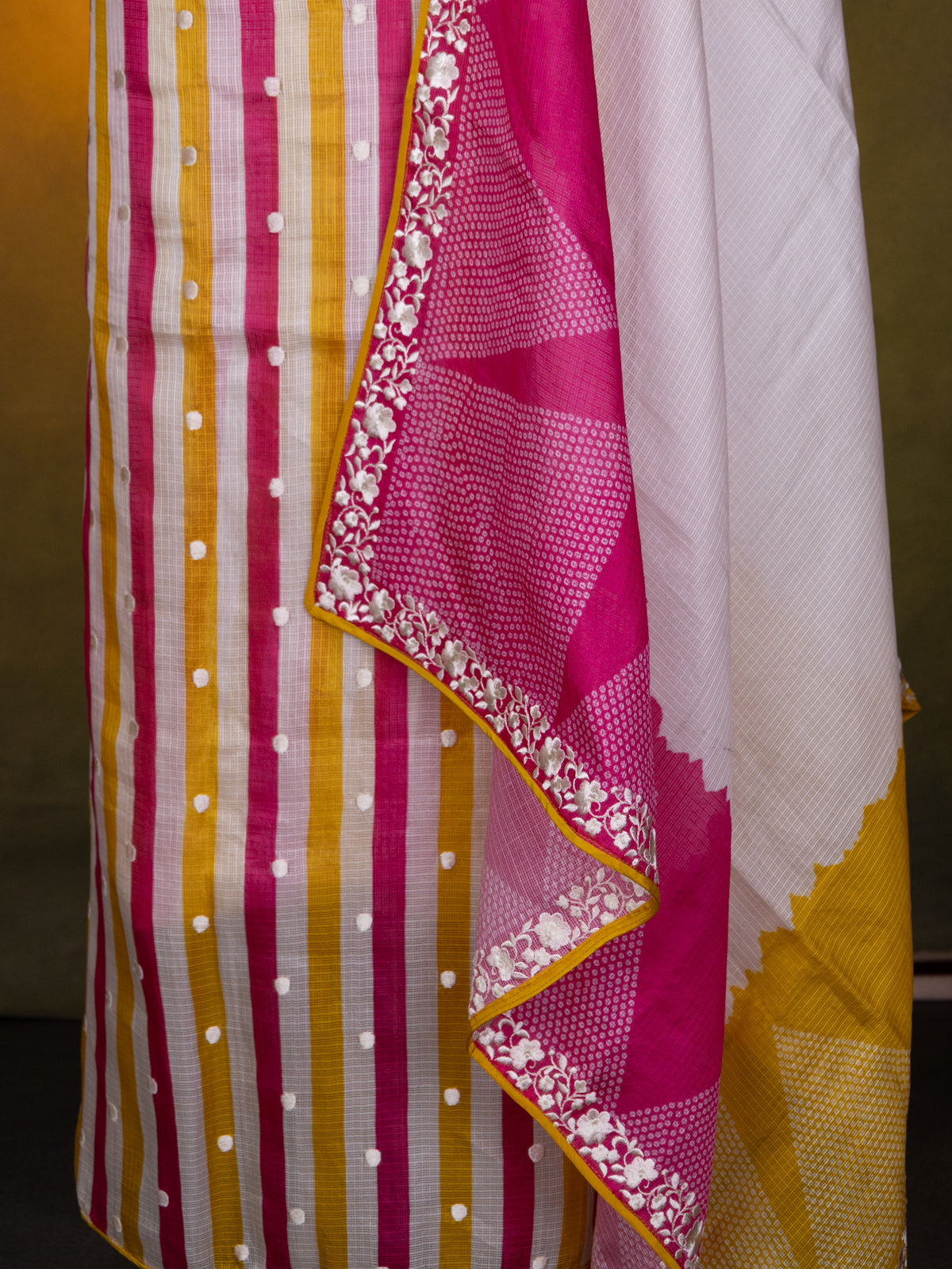 Multicolour Kota Unstitched Suit