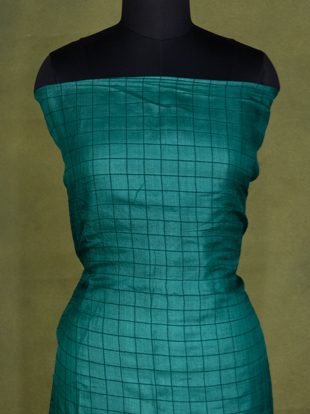 GreenTussar Silk Unstitched Suit