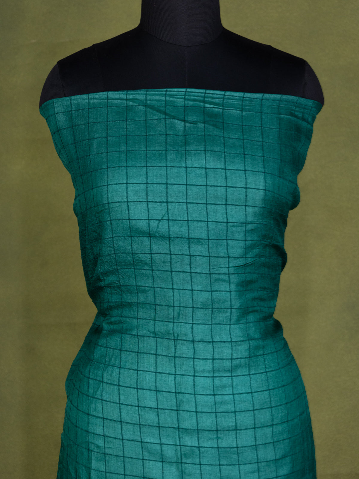 GreenTussar Silk Unstitched Suit