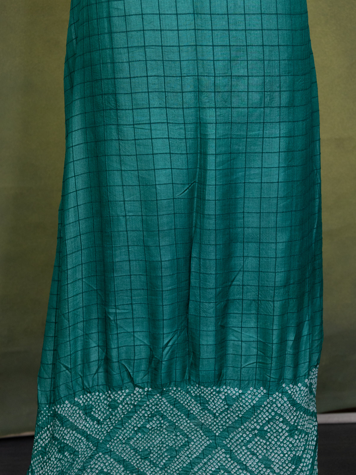 GreenTussar Silk Unstitched Suit