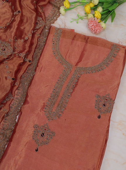 Orange Tissue Unstitched Suit