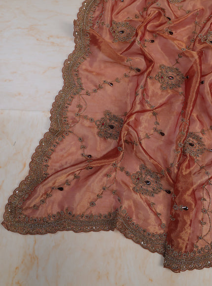 Orange Tissue Unstitched Suit