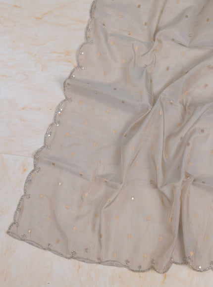 Silver Tissue Unstitched Suit