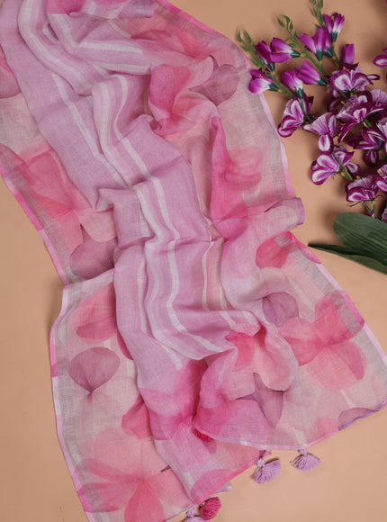 Lotus Pink Linen Unstitched Suit