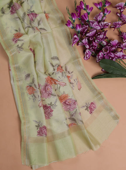 Off White - Pita Green Linen Unstitched Suit