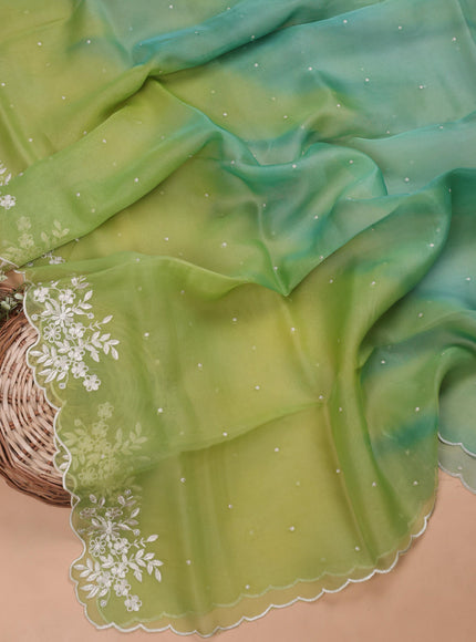Parrot Greentussar Embroidery Unstitched Suit