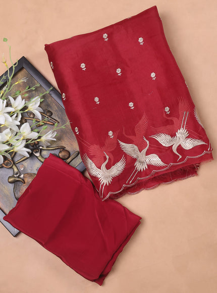 Organza Embroidery Unstitched Suit