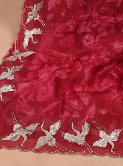 Organza Embroidery Unstitched Suit