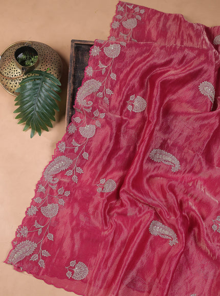 Chanderi Embroidery Unstitched Suit