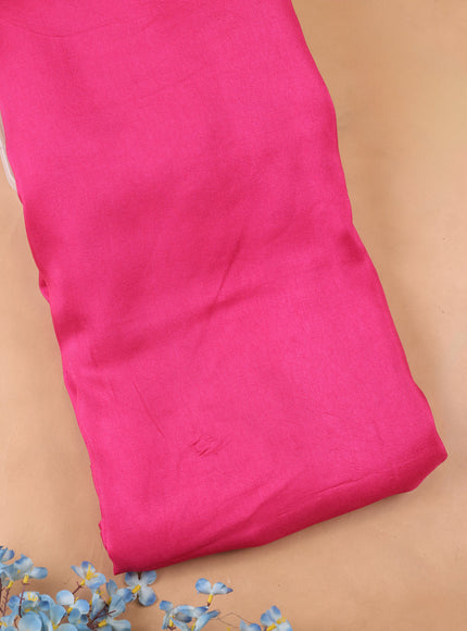 Pink Tussar Embroidery Unstitched Suit