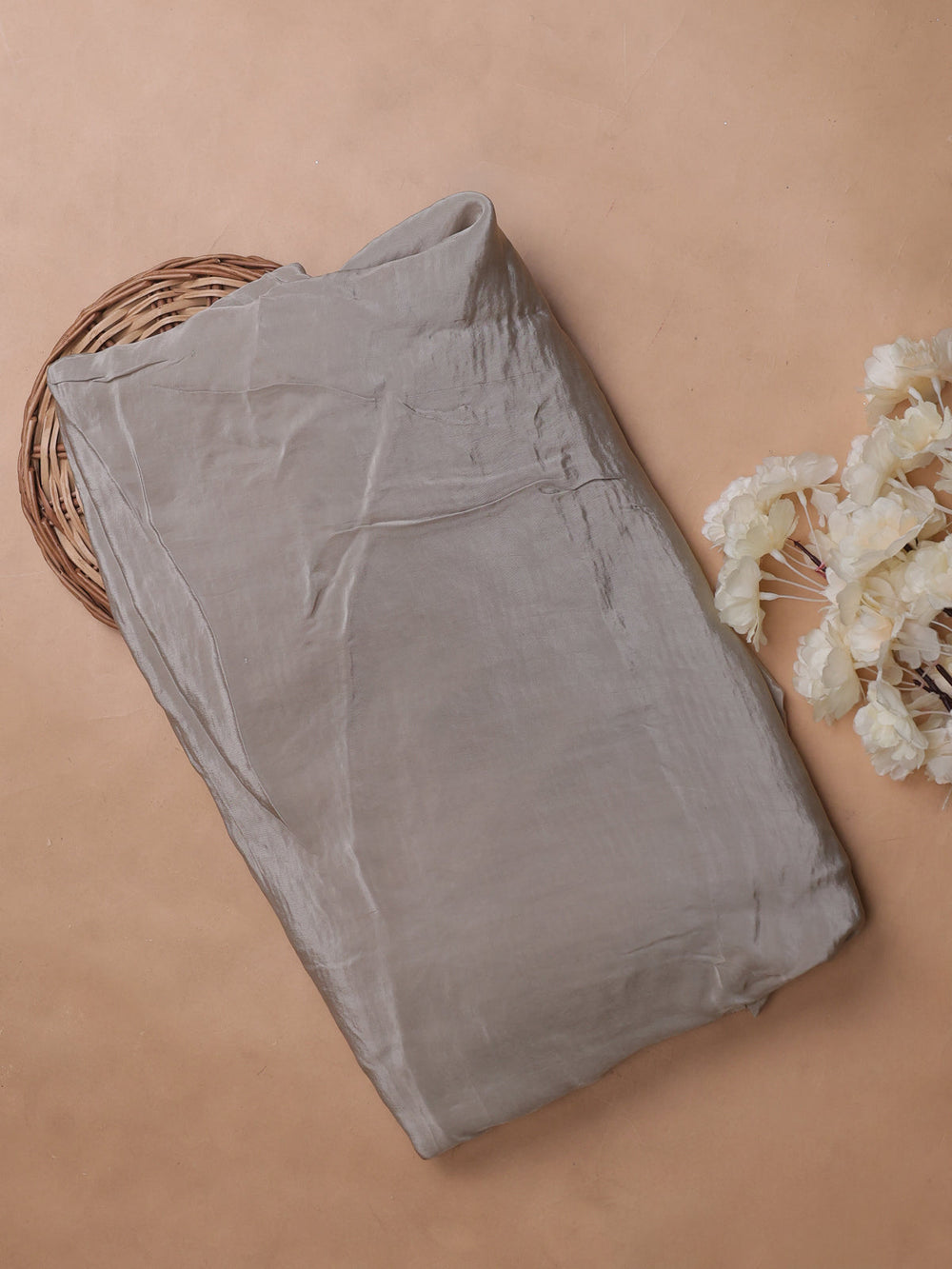 Beige Georgette Sequin Embroidery Unstitched Suits